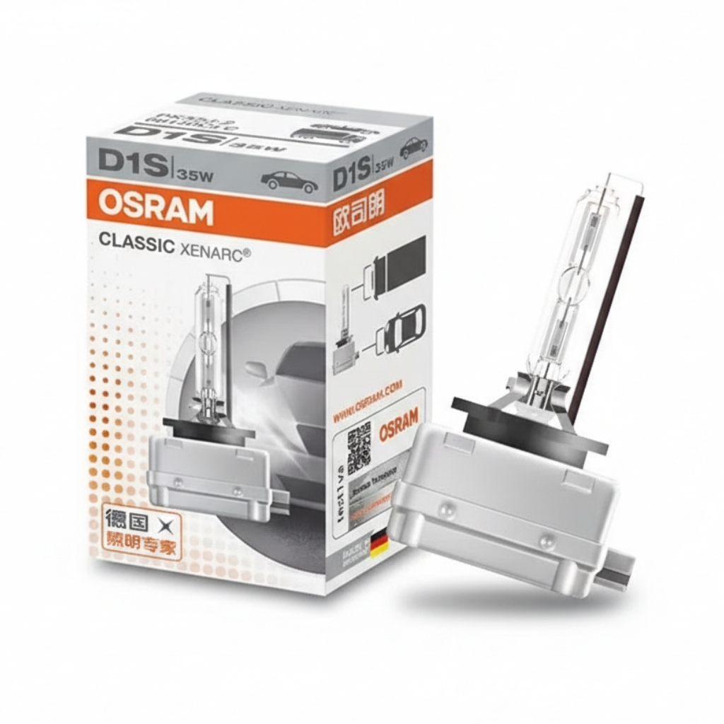 Osram D1S Xenon HID Headlight Bulb – 7000K – 35W – OEM Projector System Replacement