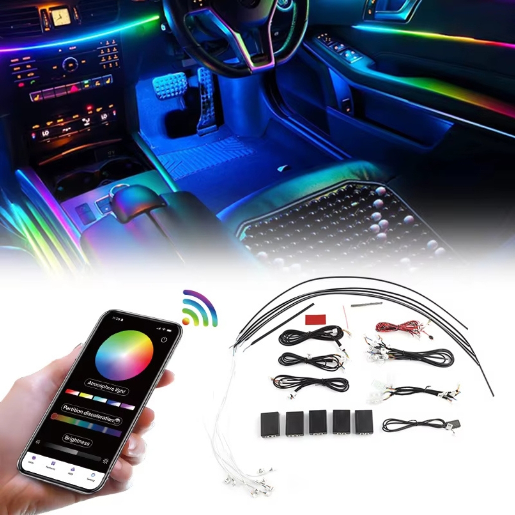 Eagle Lights Universal RGB LED Interior Ambient Lighting Kit – 22 Lights – Full-Cabin Premium Multi-Zone System