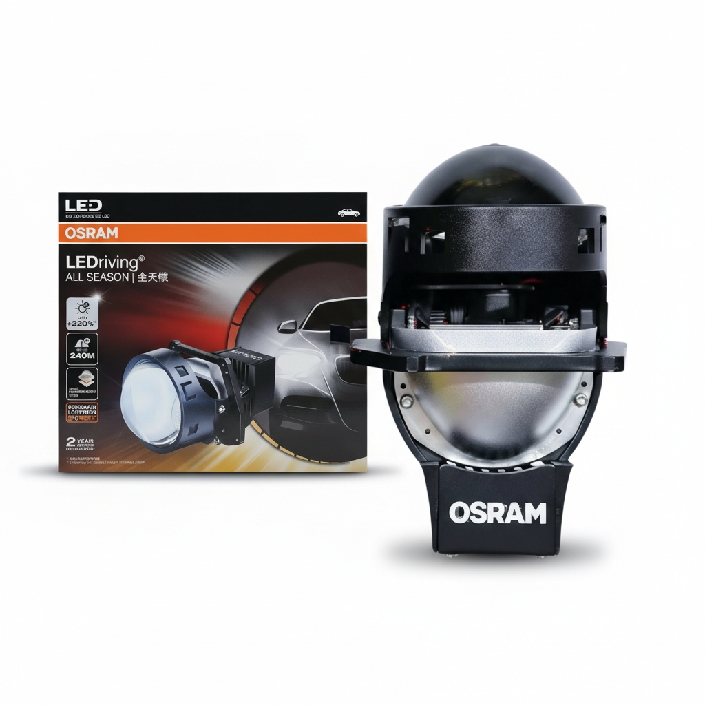 Eagle Lights All-Season 3-Inch Bi-LED Projector Upgrade – High/Low Beam – 5500K – 55W / 60W – Retrofit Headlight Projector