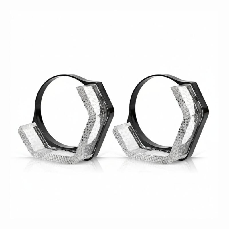 Eagle Lights 5D Angel Rings with 2.5-Inch Round Shroud – RGB Chasing Headlight Styling Kit (1 Pair)
