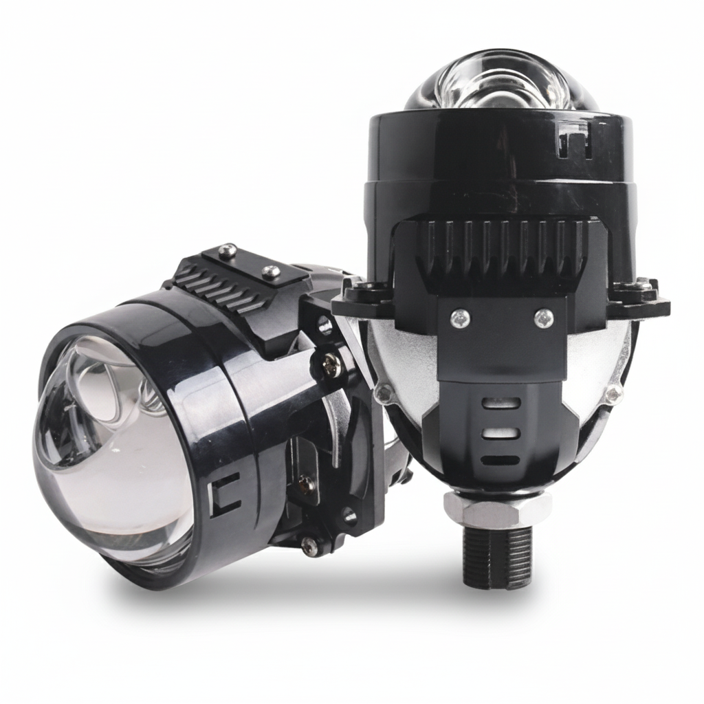 Eagle Lights S6-1 2.5-Inch Bi-LED Projector Upgrade – High/Low Beam – 6000K + 4300K – 33W / 45W – 9–16V Compact Retrofit Headlight Projector