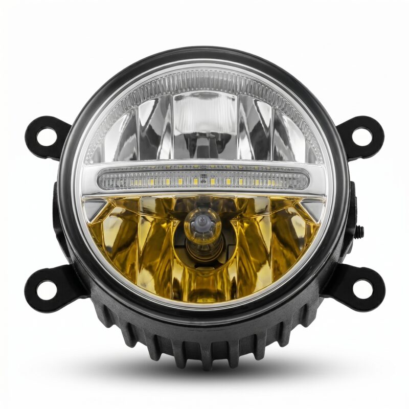 WINAUTO Universal LED Fog Lamp Kit — H11/H8/H16 55W 6000K Projector Bulbs — Plug-and-Play Fog Light Retrofit Upgrade for Acura & Universal Fitment Vehicles