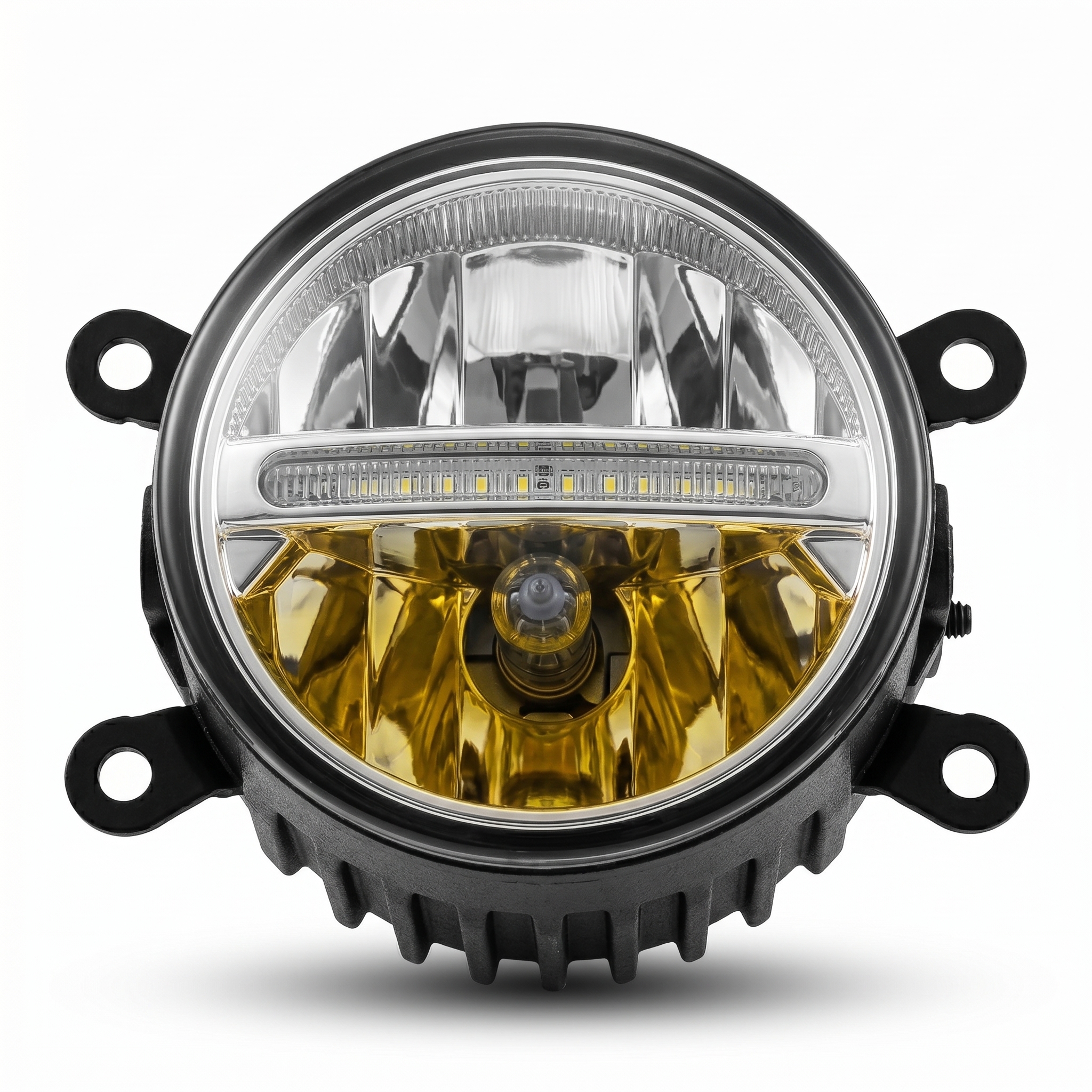 WINAUTO Universal LED Fog Lamp Kit — H11/H8/H16 55W 6000K Projector Bulbs — Plug-and-Play Fog Light Retrofit Upgrade for Acura & Universal Fitment Vehicles