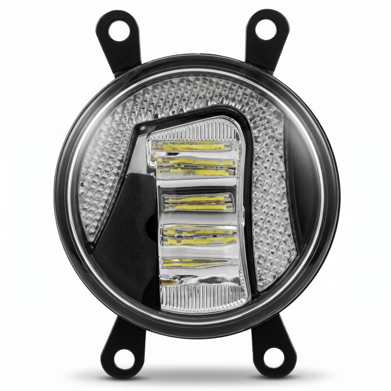 WINAUTO MCF001FY-L Universal LED Fog Lamp Kit — H11/H8/H16 55W 6000K Projector Bulbs — Plug-and-Play Fog Light Retrofit Upgrade for Acura & Universal Fitment Vehicles