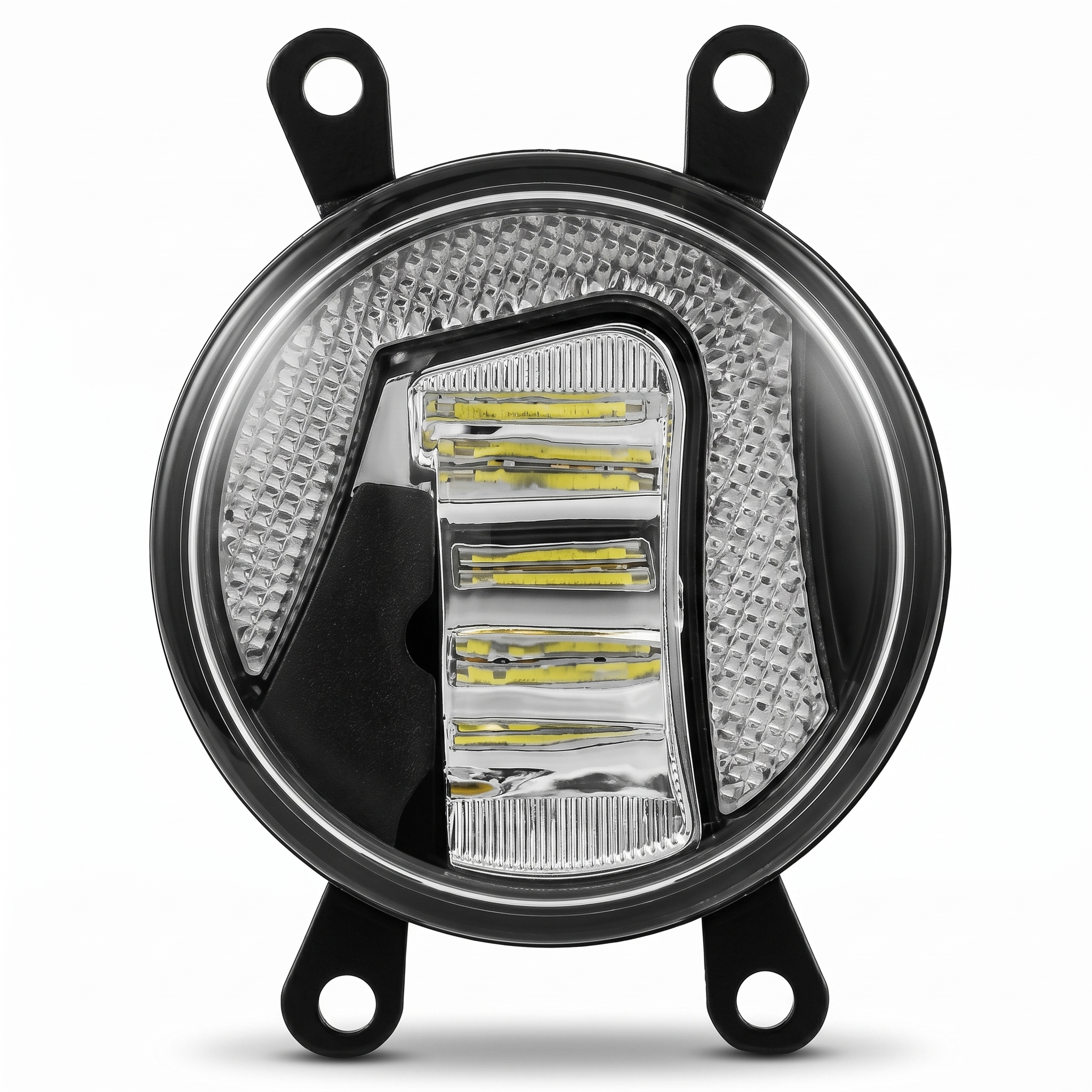 WINAUTO MCF001FY-L Universal LED Fog Lamp Kit — H11/H8/H16 55W 6000K Projector Bulbs — Plug-and-Play Fog Light Retrofit Upgrade for Acura & Universal Fitment Vehicles