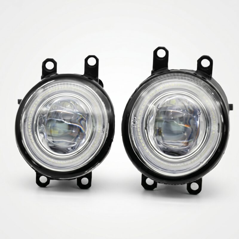 WINAUTO MCF001JAB Universal LED Fog Lamp Kit — H11/H8/H16 55W 6000K Projector Bulbs — Plug-and-Play Fog Light Retrofit Upgrade for Acura & Universal Fitment Vehicles