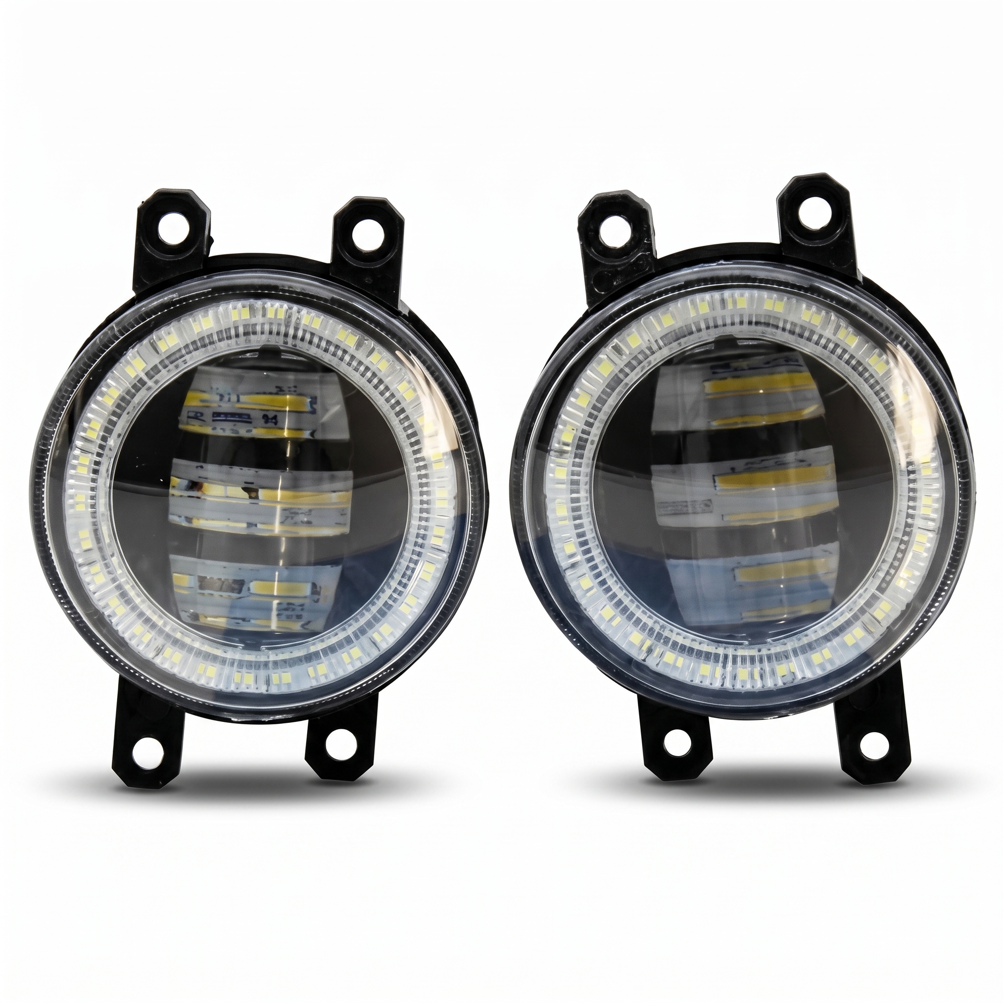 WINAUTO MCF001JBF Universal LED Fog Lamp Kit — H11/H8/H16 55W 6000K Projector Bulbs — Plug-and-Play Fog Light Retrofit Upgrade for Acura & Universal Fitment Vehicles
